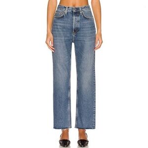 Toteme Classic Cut Denim Jeans Raw Hem size 27